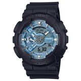 Casio G-Shock Digital-Analogue Black Resin Strap Men Watch GA-110CD-1A2DR-P