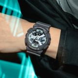 Casio G-Shock Digital-Analogue Gray Resin Strap Men Watch GA-110HD-8ADR