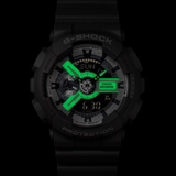 Casio G-Shock Digital-Analogue Gray Resin Strap Men Watch GA-110HD-8ADR