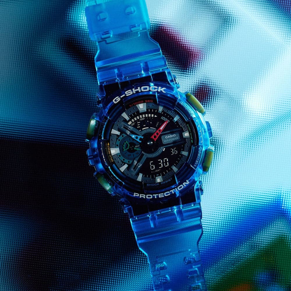 G shock sale ga 110 blue