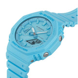 Casio G-Shock Blue Resin Strap Men Watch GA-2100-2A2DR-P