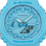 Casio G-Shock Blue Resin Strap Men Watch GA-2100-2A2DR-P