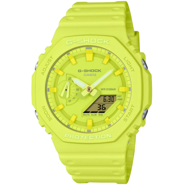 Casio G-Shock Mint Green Resin Strap Men Watch GA-2100-9A9DR-P