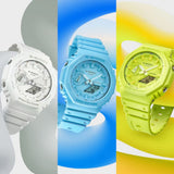 Casio G-Shock Mint Green Resin Strap Men Watch GA-2100-9A9DR-P