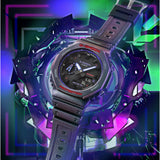 Casio G-Shock Purple Resin Strap Men Watch GA-2100AH-6ADR-P