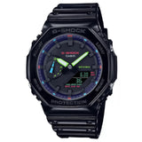 Casio G-Shock Black Resin Strap Men Watch GA-2100RGB-1ADR-P