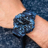 CASIO G-SHOCK GA-700CM-2ADR DIGITAL QUARTZ BLUE CAMO RESIN MEN'S WATCH