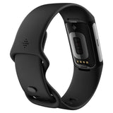 Fitbit Charge 6, Obsidian/Black Silicone Strap Unisex Smartwatch GA05183-AP