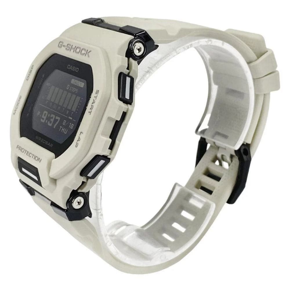 Casio G Shock G Squad Digital Grey Resin Strap Watch For Men Gbd 200uu