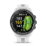 Garmin Approach Black Ceramic Bezel With White Silicone Strap Unisex Smartwatch GM-010-02746-50