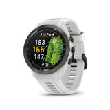 Garmin Approach Black Ceramic Bezel With White Silicone Strap Unisex Smartwatch GM-010-02746-50