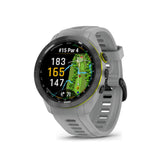 Garmin Approach Black Ceramic Bezel With Gray Silicone Strap Unisex Smartwatch GM-010-02746-51