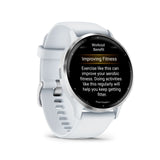 Garmin Venu 3 Silver Stainless Steel Bezel with Whitestone Case Unisex Smartwatch GM-010-02784-50