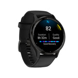 Garmin Venu 3 Slate Stainless Steel Bezel with Black Case Unisex Smartwatch GM-010-02784-51