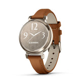 Garmin Lily 2 Cream Gold With Tan Leather Strap Women Smartwatch GM-010-02839-60