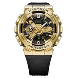 Casio G-Shock Gold Dial Black Resin Strap Men Watch GM-110VG-1A9DR