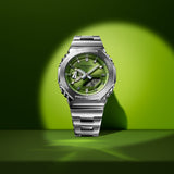 Casio G-Shock G-Steel Green Dial Watch GM-2110D-3ADR