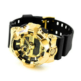 Casio G-Shock Gold Dial Black Resin Strap Men Watch GM-700G-9ADR-P