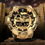 Casio G-Shock Gold Dial Black Resin Strap Men Watch GM-700G-9ADR-P