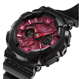 Casio G-Shock Chronograph Black Resin Strap Women Watch GMA-S120RB-1ADR-P