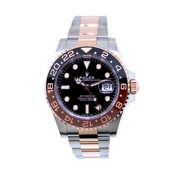 Rolex Gmt master 2 half rose gold rootbeer 126711chnr