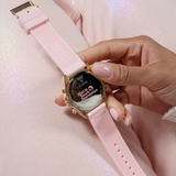 Guess Sparkling Dial Pink Silicone Strap Women Watch GW0032L4