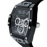 Guess Multifunction Black Dial & Silicone Strap Men Watch GW0203G3