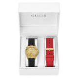 Guess Exclusive Black & Gold Crystal Gift Set Women Watch GW0349L1