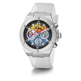 Guess Multifunction Clear Silicone Strap Men Watch GW0425G4