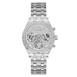 Guess Chronograph Silver Dial & Stainless Steel Strap Women Watch GW0440L1