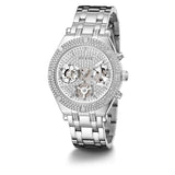 Guess Chronograph Silver Dial & Stainless Steel Strap Women Watch GW0440L1