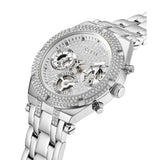 Guess Chronograph Silver Dial & Stainless Steel Strap Women Watch GW0440L1