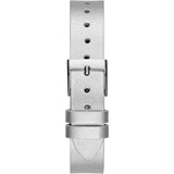 Guess Analog Silver Leather Strap Women Watch GW0535L3