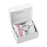 Guess Silver Dial Stainless Steel Strap Women Watch GW0588L2