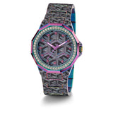 Guess Two-Tone Iridescent Stainless Steel Strap Women Watch GW0597L2