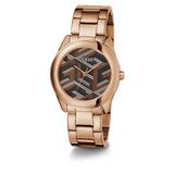 Guess Analog Multicolor Dial Rose Gold Stainless Steel Strap Women Watch GW0607L3