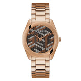 Guess Analog Multicolor Dial Rose Gold Stainless Steel Strap Women Watch GW0607L3