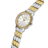 Guess Analog Silver Dial Two-Tone Stainless Steel Strap Women Watch GW0612L2