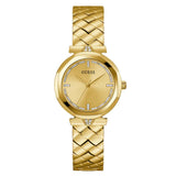 Guess Analog Gold Dial Stainless Steel Strap Women Watch GW0613L2