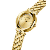 Guess Analog Gold Dial Stainless Steel Strap Women Watch GW0613L2