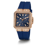 Guess Chronograph Blue Dial & Silicone Strap Women Watch GW0618L2