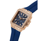 Guess Chronograph Blue Dial & Silicone Strap Women Watch GW0618L2