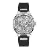 Guess Chronograph Black Silicone Strap Women Watch GW0619L1