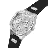 Guess Chronograph Black Silicone Strap Women Watch GW0619L1