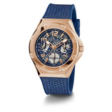 Guess Multifunction Blue Silicone Strap Women Watch GW0620L3