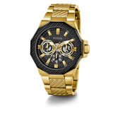 Guess Multifunction Gold Stainless Steel Strap Men Watch GW0636G2