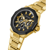 Guess Multifunction Gold Stainless Steel Strap Men Watch GW0636G2