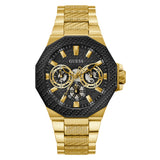 Guess Multifunction Gold Stainless Steel Strap Men Watch GW0636G2