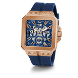 Guess Multifunction Blue Silicone Strap Men Watch GW0637G3