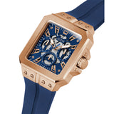 Guess Multifunction Blue Silicone Strap Men Watch GW0637G3